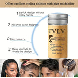 TVLV Hair Wax Stick Broken Hair Finishing Styling Stick for Broken Hair, Wigs, Edge Control - Styling Wax for Fly Away & Edge Frizz Hair