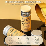 TVLV Hair Wax Stick Broken Hair Finishing Styling Stick for Broken Hair, Wigs, Edge Control - Styling Wax for Fly Away & Edge Frizz Hair