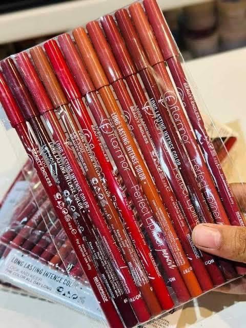 Flormar lip pencils shades of nude Color Multicolor Package Includes 6 x Lip Pencil(Random color)