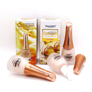 24 Hrs Flawless Finish Collagen Foundation – Long-Lasting Creamy Formula for Smooth, Radiant & Even Skin Tone, 35ml