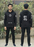 Urban Edge "WIN" Performance Tracksuit – Men’s Premium Heavyweight Fleece Hoodie Set with New York Signature Graphics.