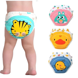 Kids Reusable Baby Diaper And Training Pants Soft Comfortable Washable For Daily Use | Random Colour