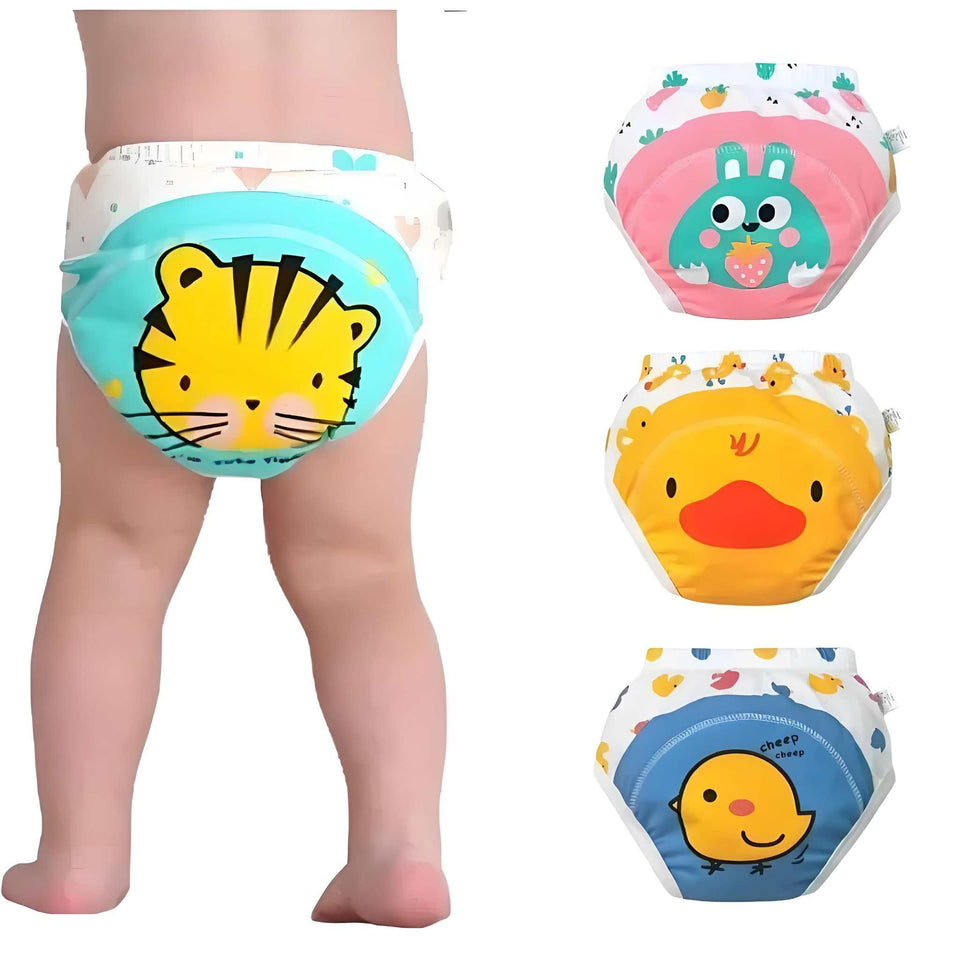 Kids Reusable Baby Diaper And Training Pants Soft Comfortable Washable For Daily Use | Random Colour