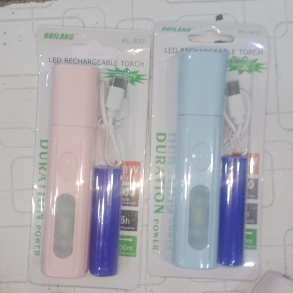 Ruilang RL-807 LED Rechargeable Flashlight - Lighting Product Designed For Illumination And Daily Lighting Routine