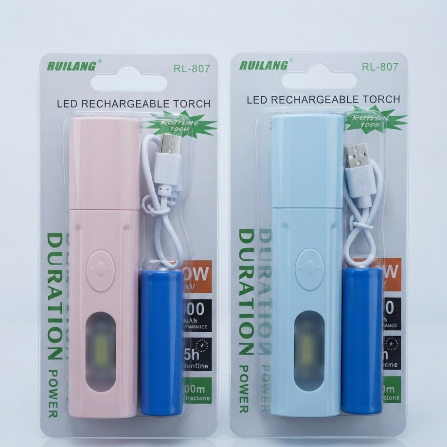 Ruilang RL-807 LED Rechargeable Flashlight - Lighting Product Designed For Illumination And Daily Lighting Routine