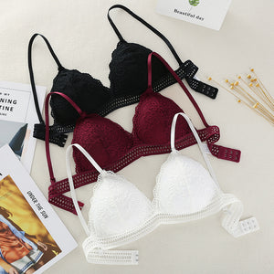 Deep V Lace Bra - Apparel Product Designed For Undergarment Wear And Daily Comfort Routine - Free Size (Random Color)