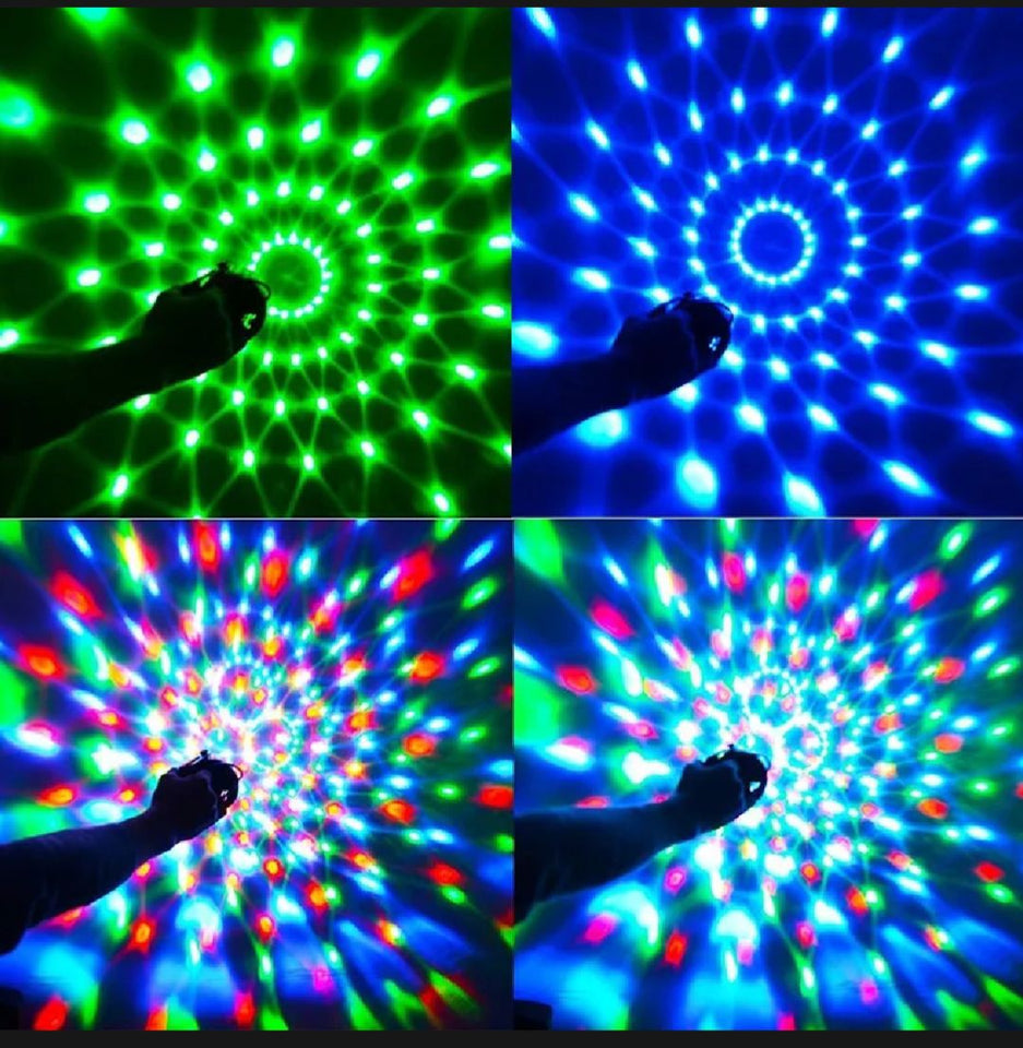 Magic Disco Party Light Sound Activated Rotating LED Disco Ball With Multi-Color Lighting And USB Connectivity.