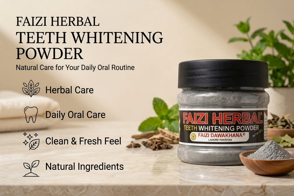 Faizi Herbal Teeth Whitening Powder – Herbal Oral Care Powder