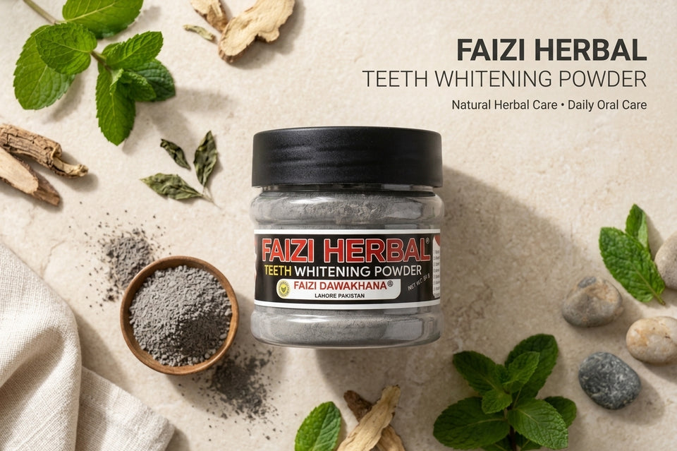 Faizi Herbal Teeth Whitening Powder – Herbal Oral Care Powder