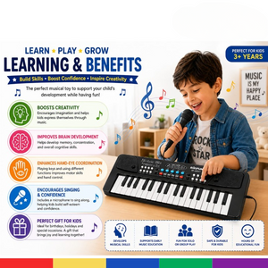 Bigfun 37-Key Electronic Keyboard Piano – Musical Learning Toy.