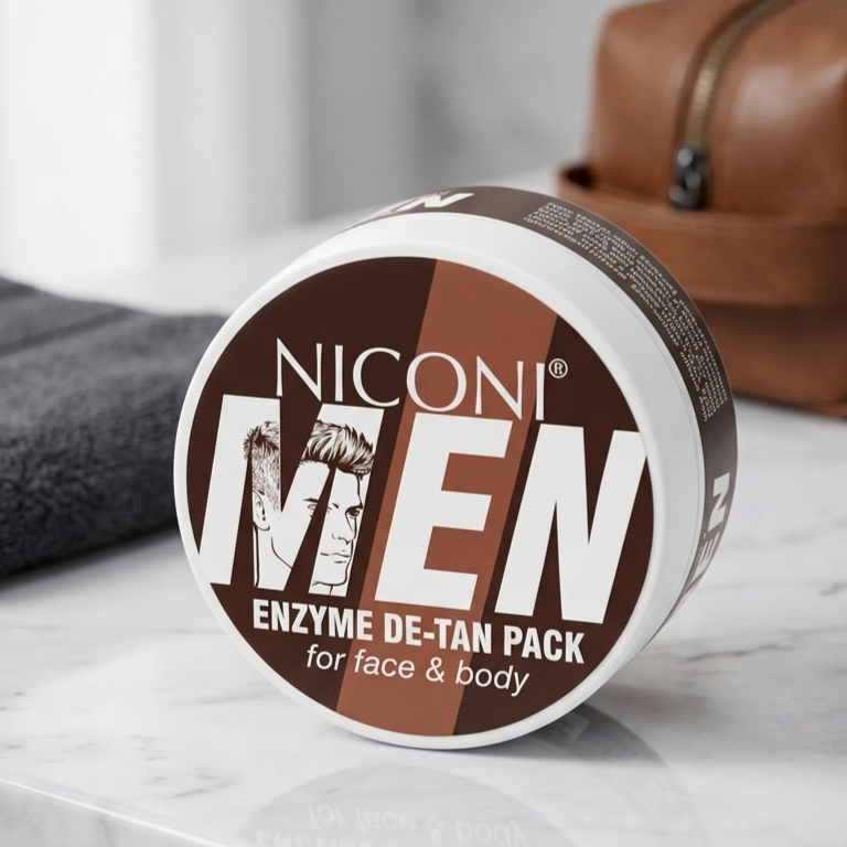 Niconi Men Enzyme De Tan Pack - Skincare Product Designed For Skincare And Daily Care Routine - 100ml