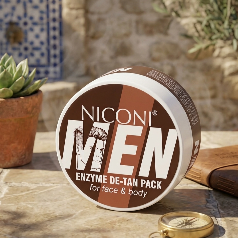 Niconi Men Enzyme De Tan Pack - Skincare Product Designed For Skincare And Daily Care Routine - 100ml