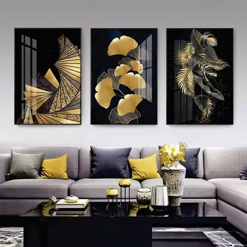 Set of 3 Premium Wall Art Photo Tiles – Modern Home Decor Sets 8x11