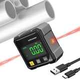 Digital Inclinometer Double Sided Laser Beam And Magnetic Base - Measurement Tool Designed For Angle Detection And Daily Measurement Routine