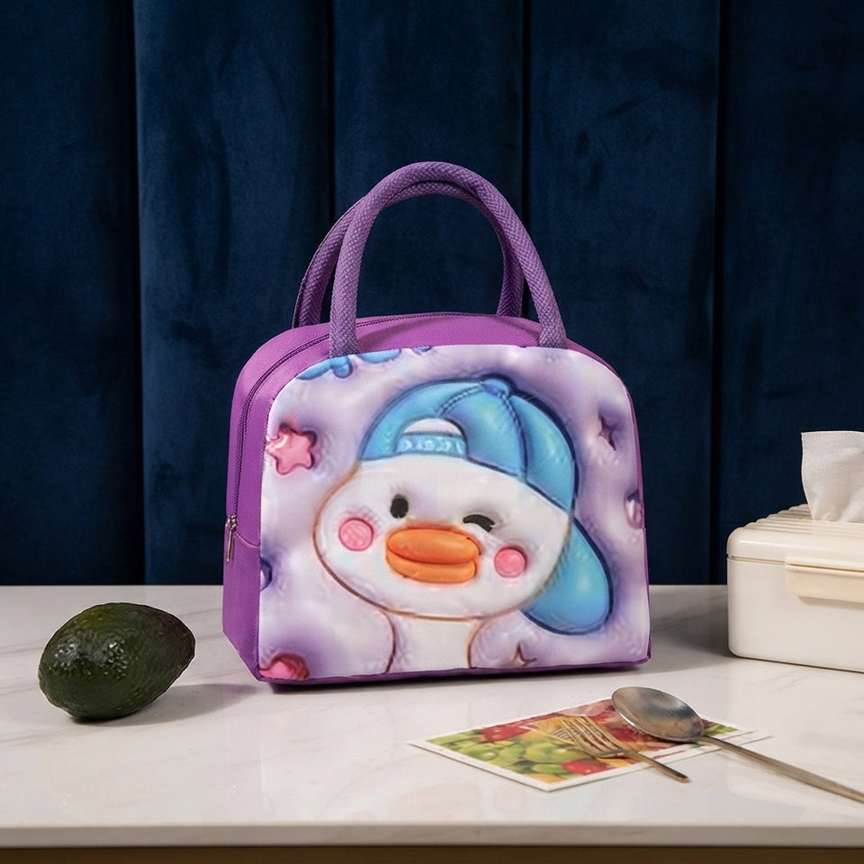 Cute Cartoon Duck Thermal Insulated Lunch Bag.