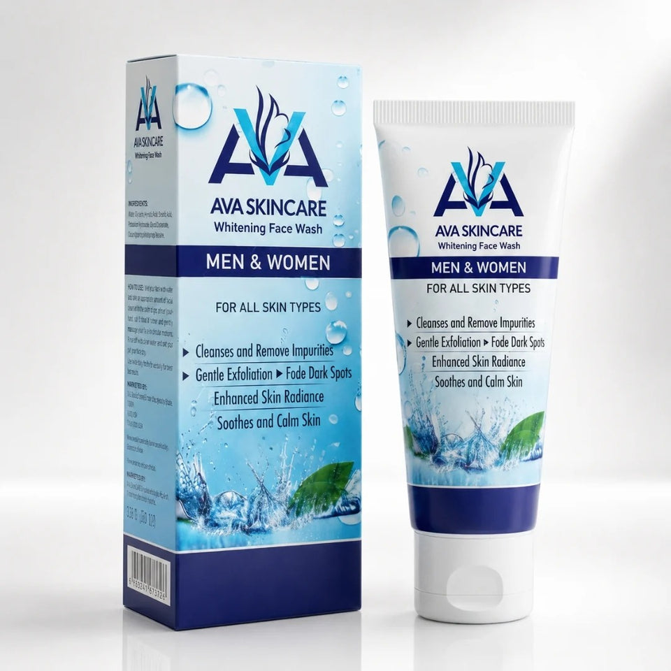 AVA Skincare Whitening Face Wash 100ml Gentle Daily Cleanser Brightening Formula For Clear Radiant And Healthy Skin