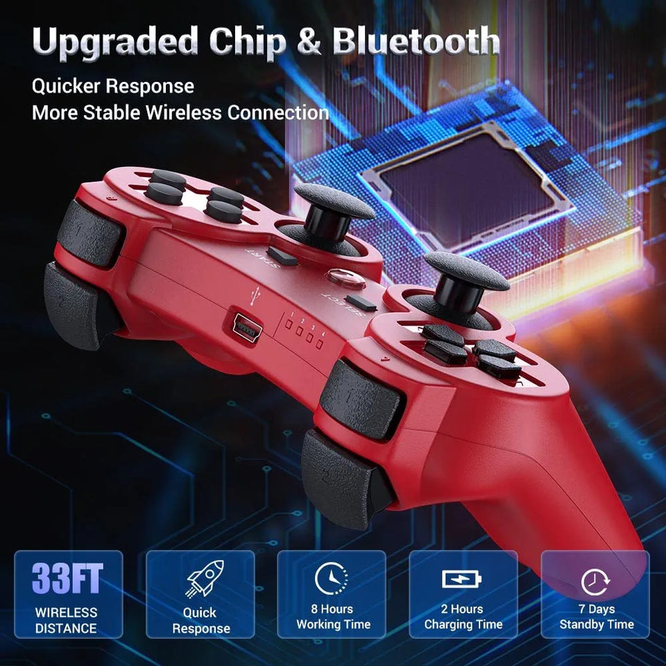 Sony PS3/PS4/PS5 DualShock Wireless Gaming Controller – Ultimate Gamepad with Powerful Vibration.
