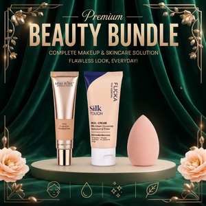 3 In 1 Makeup Trio Foundation Primer And Beauty Blender - Beauty Accessory Designed For Makeup Application And Daily Skincare Routine