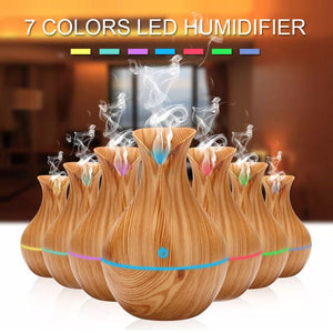 Mini Ultrasonic Aromatherapy Diffuser – Cool Mist Air Humidifier & Essential Oil Aroma.