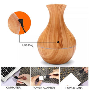 Mini Ultrasonic Aromatherapy Diffuser – Cool Mist Air Humidifier & Essential Oil Aroma.