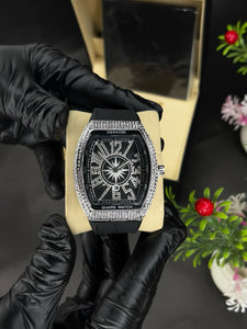 Denvosi Luxury Diamond Studded Strap Men’s Watch Elegant Durable Stylish Premium Choice .