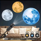 USB Ceiling Moon Earth Projection Atmosphere Light Starry Sky Lamp Night Light With 6 Lenses