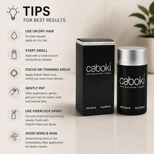 Caboki Hair Building Fibers, Adds Volume & Thickness, Cosmetic Product Designed For Hair.