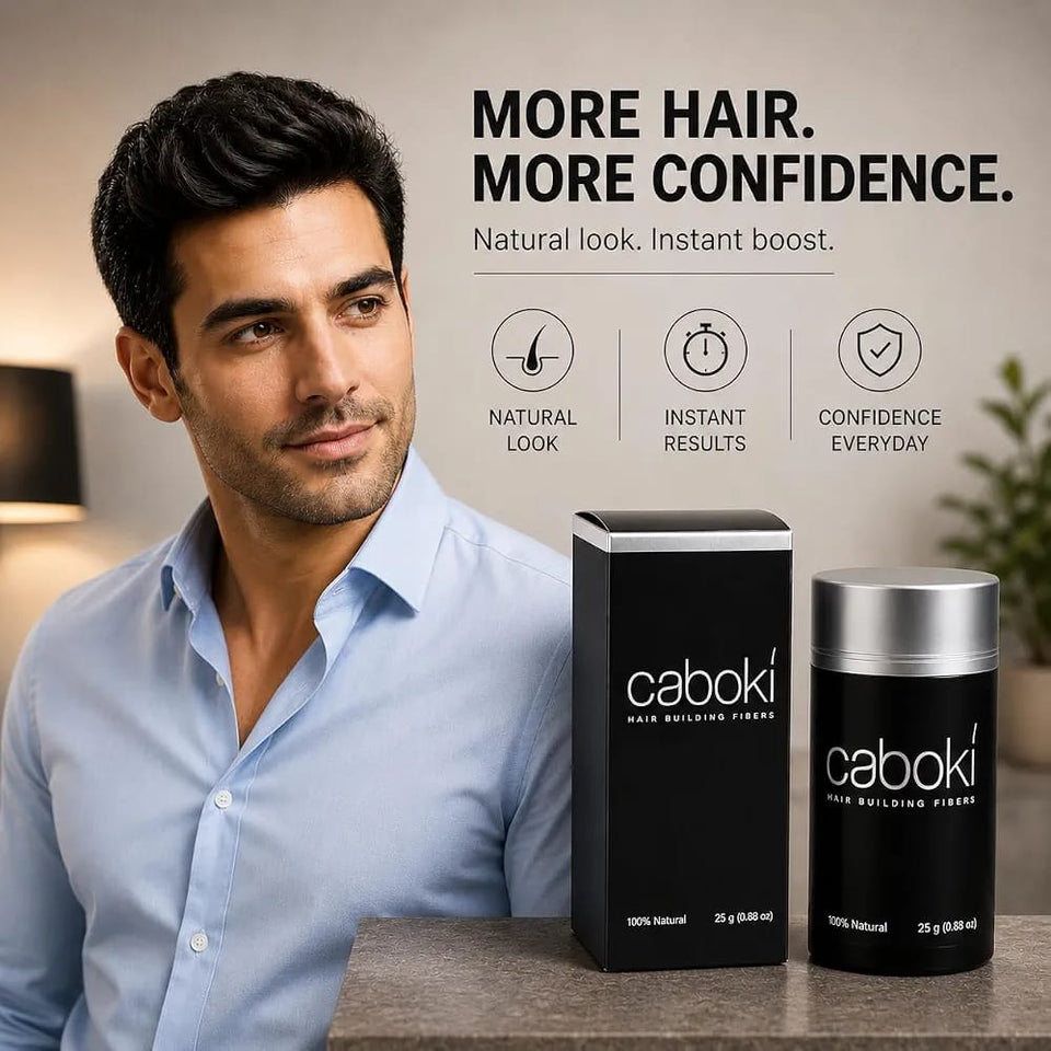 Caboki Hair Building Fibers, Adds Volume & Thickness, Cosmetic Product Designed For Hair.