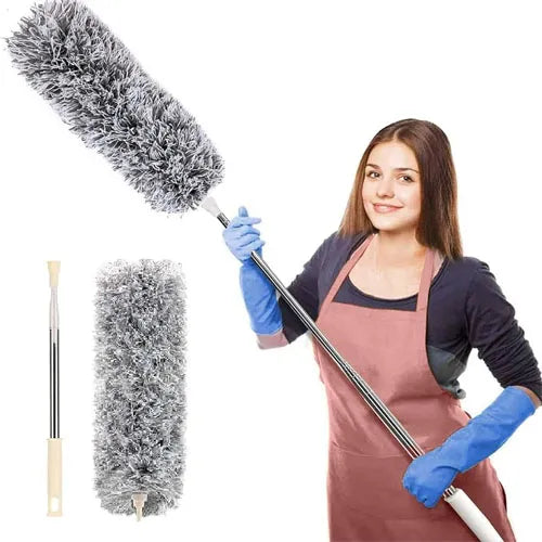 Extendable Telescope Microfiber Duster Long Handle For Cleaning Dust, Dirt And Stains Fan duster.
