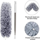 Extendable Telescope Microfiber Duster Long Handle For Cleaning Dust, Dirt And Stains Fan duster.